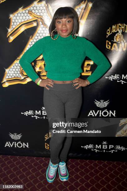 Naturi Naughton attends 21 Savage's Hot Boyz Birthday Bash With Tequila Avión at Cascade Skating Rink on October 18, 2019 in Atlanta, Georgia.