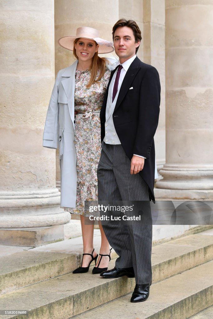 Wedding Of Prince Jean-Christophe Napoleon And Olympia Von Arco-Zinneberg At Les Invalides
