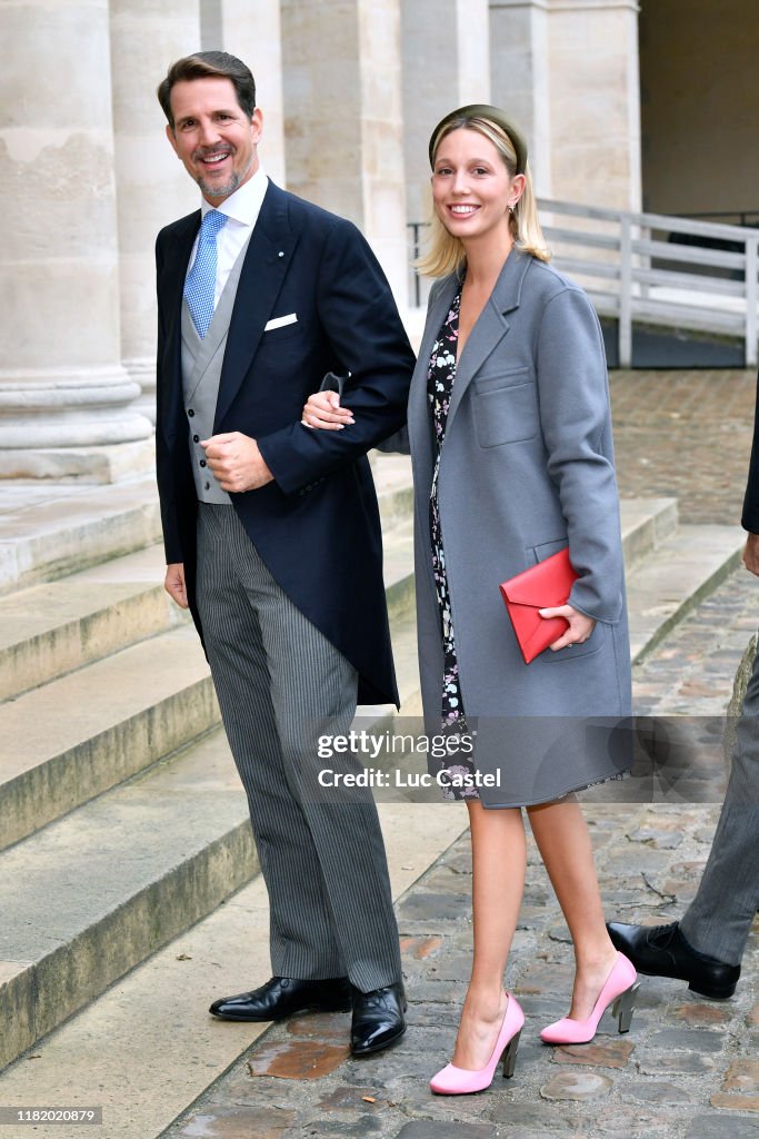 Wedding Of Prince Jean-Christophe Napoleon And Olympia Von Arco-Zinneberg At Les Invalides