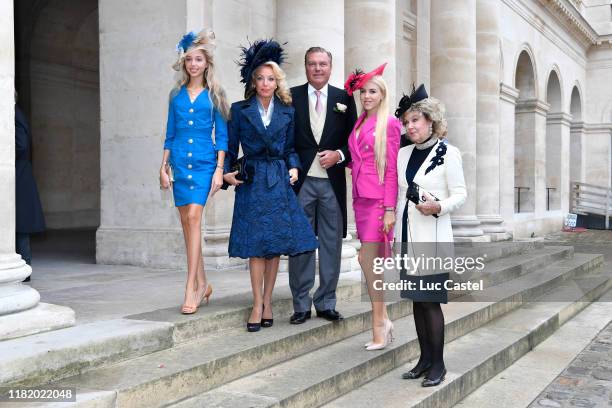 Prince Charles de Bourbon Siciles, his wife Princess Camilla de Bourbon Siciles, their daughters Maria Carolina de Bourbon Siciles and Maria Chiara...