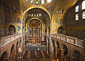 Inside St. Mark's Cathedral, Venice, Italy