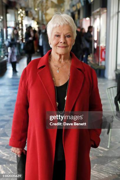 Dame Judi Dench attends the launch of the 200th Burlington Christmas at Burlington Arcade on November 12, 2019 in London, England.