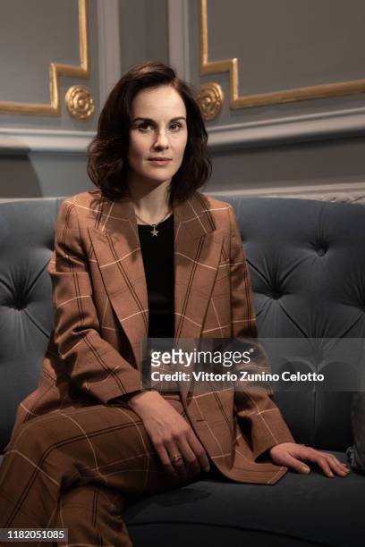 Michelle Dockery poses during the 14th Rome Film Festival on October 19, 2019 in Rome, Italy.