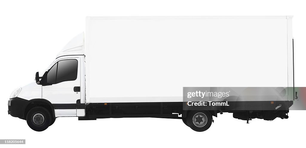 Small truck (clipping path included)