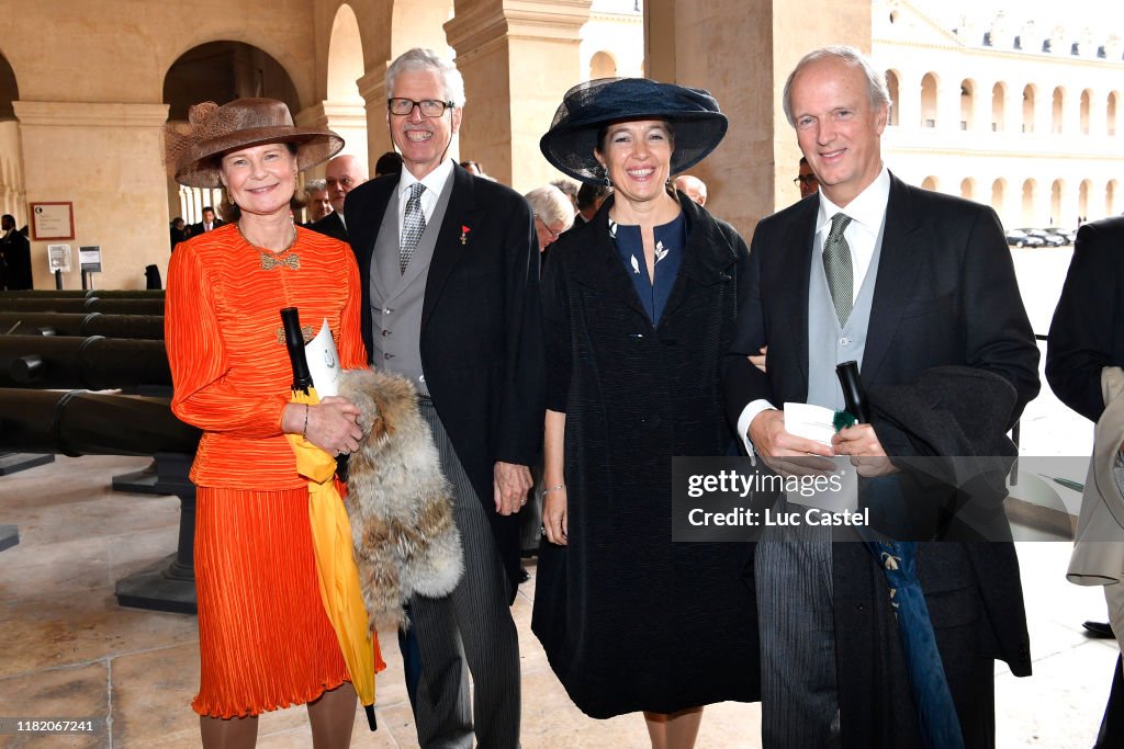 Wedding Of Prince Jean-Christophe Napoleon And Olympia Von Arco-Zinneberg At Les Invalides