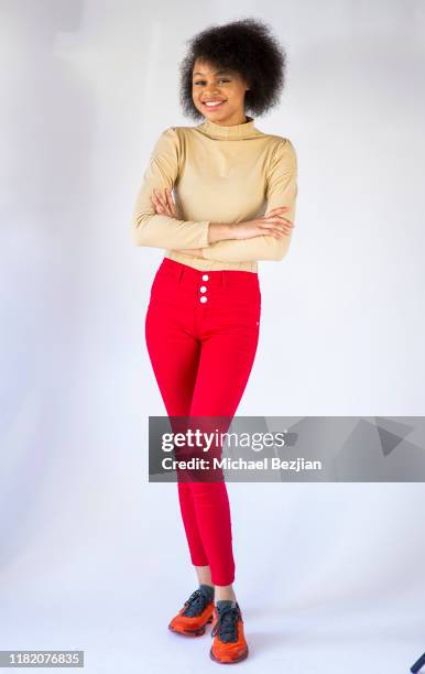 Briana Roy poses for portrait at TAP The Artists Project Giveback Day on October 18, 2019 in Los Angeles, California.