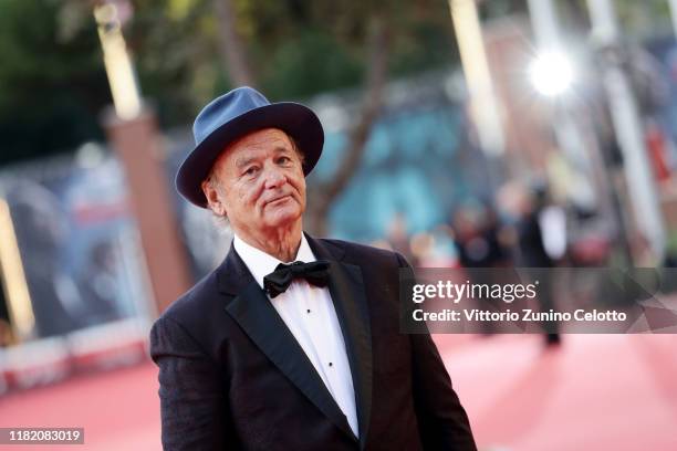 Bill Murray walks a red carpet during the 14th Rome Film Festival on October 19, 2019 in Rome, Italy.