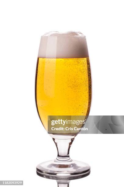 glass of beer - lager stock pictures, royalty-free photos & images