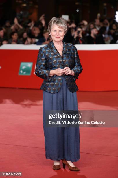 Imelda Staunton attends the "Downton Abbey" red carpet during the 14th Rome Film Festival on October 19, 2019 in Rome, Italy.