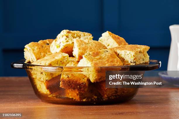 Upgrading back-of-package recipes, Cornbread. Photographed for Voraciously at The Washington Post via Getty Images in Washington DC.