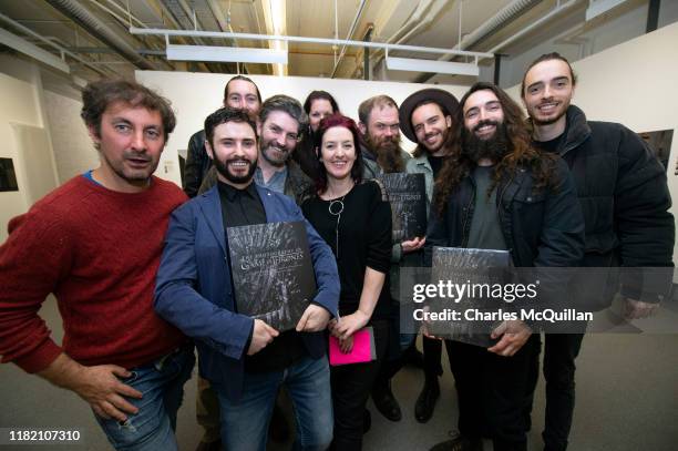 Game of Thrones photographer Helen Sloan is pictured alongside some of the local extras who featured in the hit television series at the Photography...