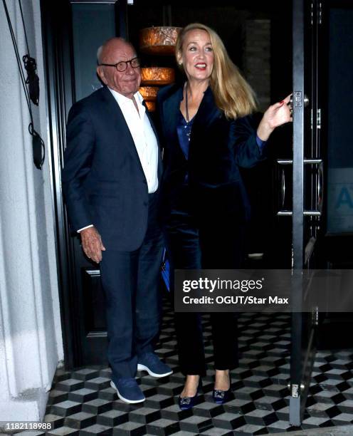 Rupert Murdoch And Jerry Hall Photos and Premium High Res Pictures