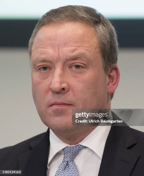 Press conference quarter 3 of the speciality chemicals manufacturer Lanxess AG in Cologne. Matthias Zachert, Chief Executive Officer of Lanxess AG,...