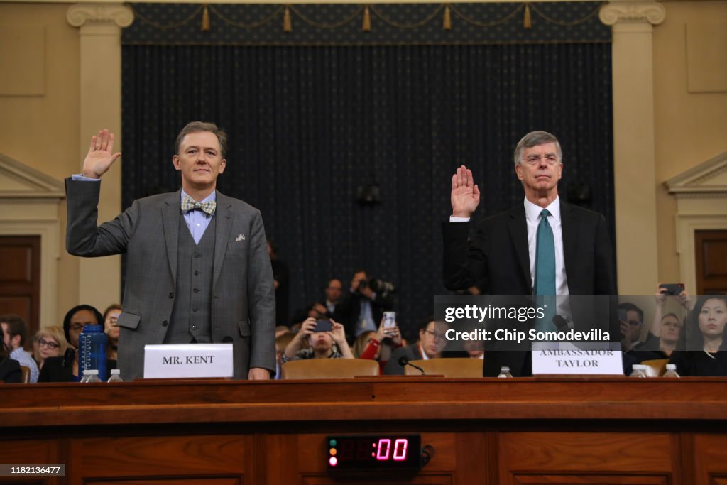 Amb. William Taylor And Deputy Assistant Secretary Of State George Kent Testify At Impeachment Hearing