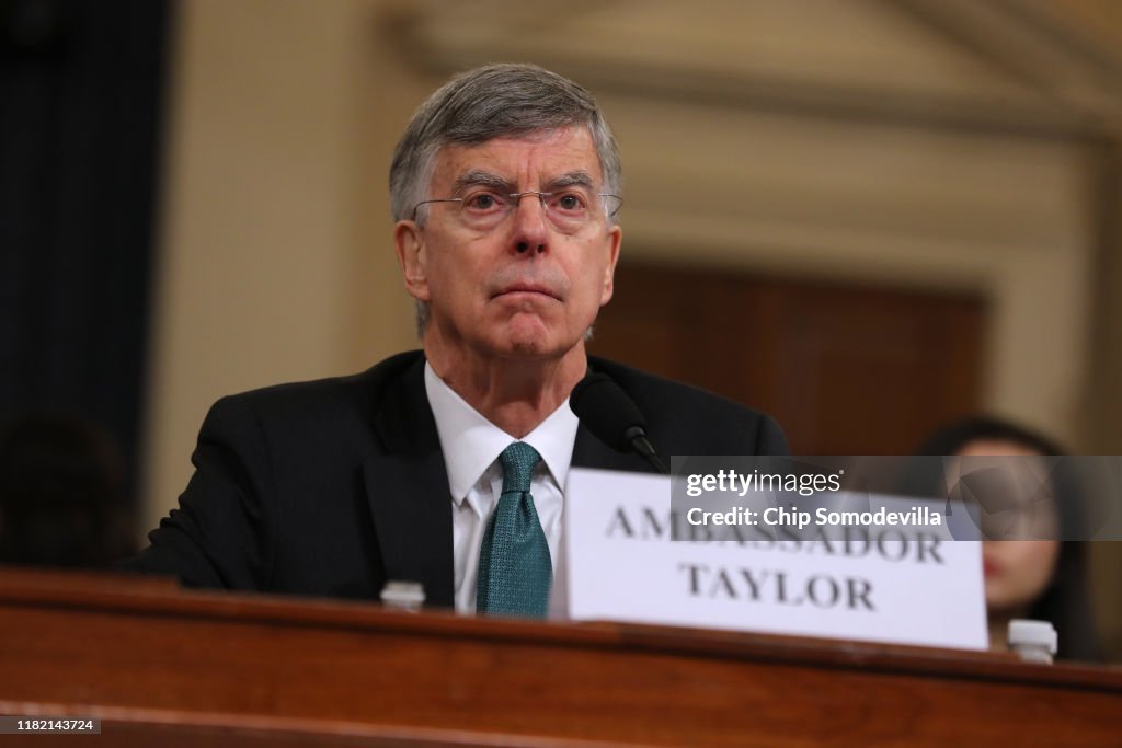 Amb. William Taylor And Deputy Assistant Secretary Of State George Kent Testify At Impeachment Hearing