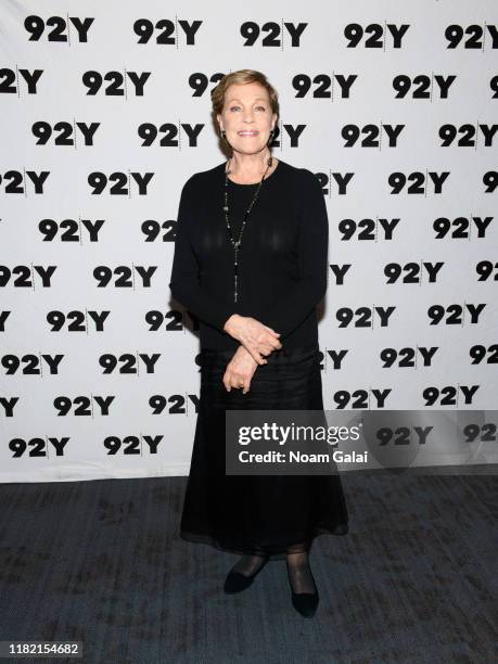 Julie Andrews visits 92nd Street Y to discuss "Home Work: A Memoir of My Hollywood Years" on October 19, 2019 in New York City.