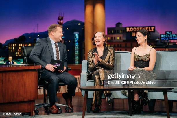 The Late Late Show with James Corden airing Tuesday, November 12 with guests Laurie Metcalf, Jenny Slate, and music from Billy Lockett.