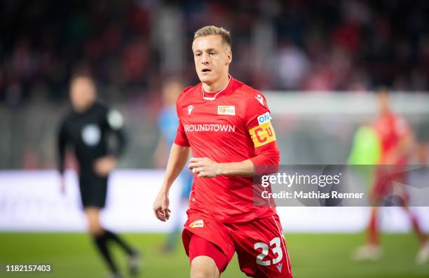 Felix Kroos of 1 FC Union Berlin during the test match between FC Union Berlin and Holstein Kiel at Stadion an der alten Foersterei on November 13,...