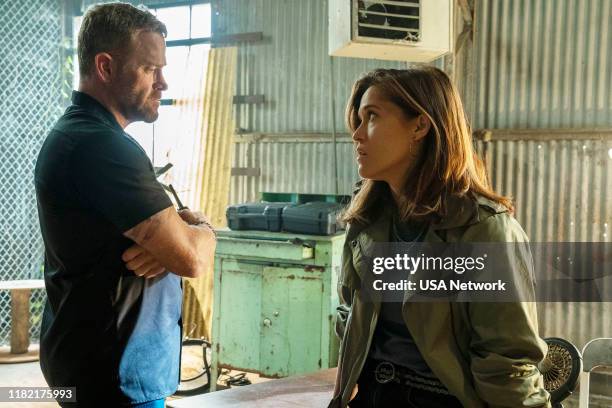 House of Mirrors" Episode 205 -- Pictured: Max Martini as Ryan Grant, Chelle Ramos as Sara Williams --