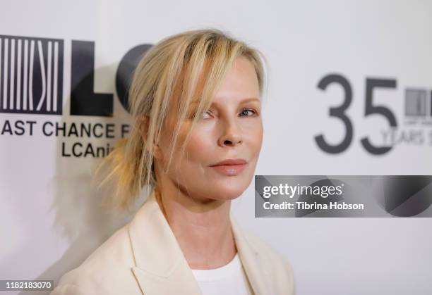 Kim Basinger attends the Last Chance for Animals' 35th anniversary gala at The Beverly Hilton Hotel on October 19, 2019 in Beverly Hills, California.