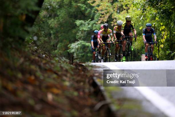 Cameron Meyer of Australia and Team Mitchelton - Scott / Joonas Henttala of Finland and Team Novo Nordisk / during the 28th Japan Cup 2019, Cycle...