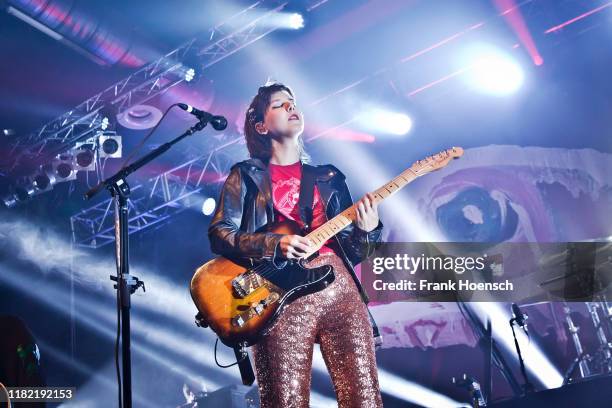 Singer Nanna Bryndis Hilmarsdottir of the Icelandic band Of Monsters and Men performs live on stage during a concert at the Huxleys on November 13,...