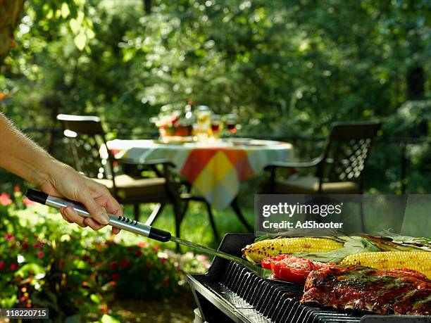grilling - tongs work tool stock pictures, royalty-free photos & images