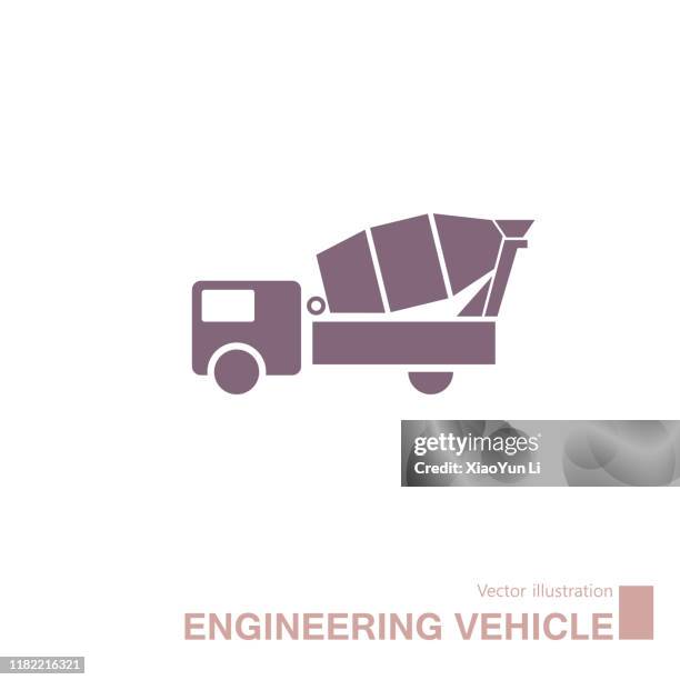 vector drawn engineering vehicle. - stirring stock illustrations