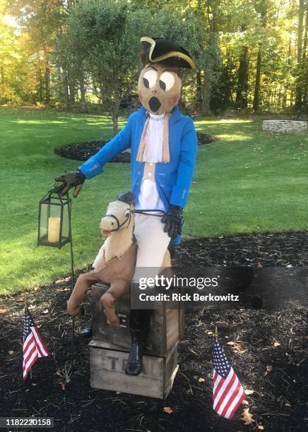 paul revere scarecrow - paul revere stock pictures, royalty-free photos & images