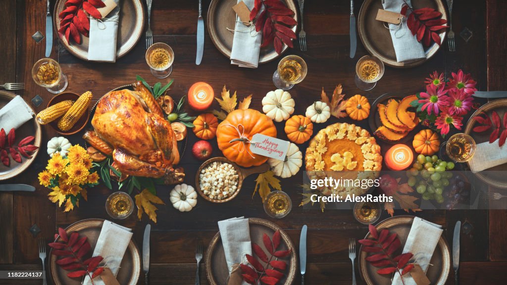 Thanksgiving viering traditioneel diner