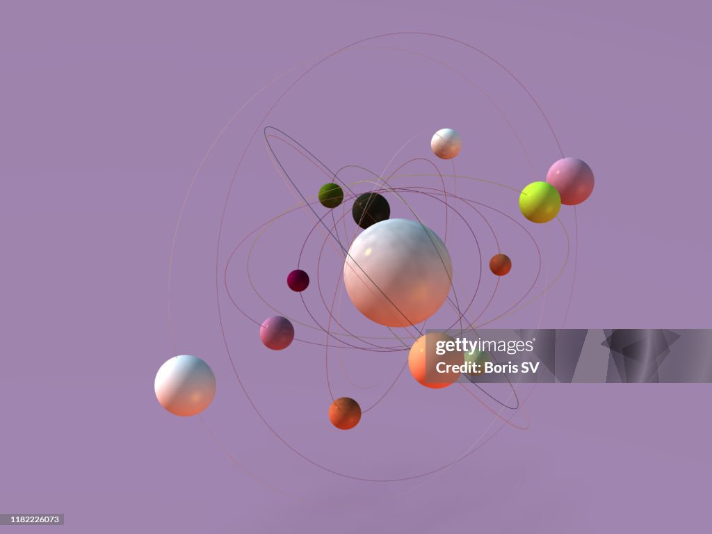 Atoms orbiting