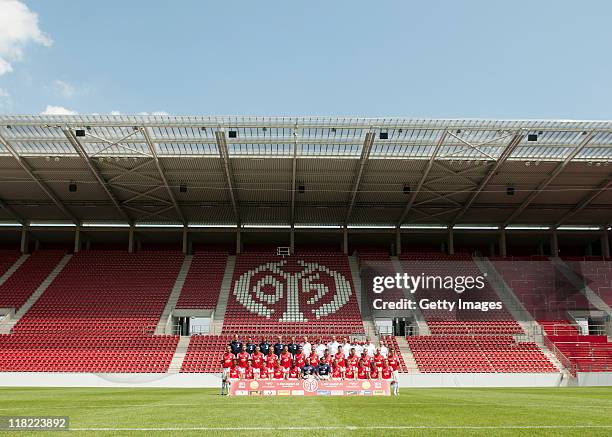 Back Row Head coach Thomas Tuchel, Arno Michels, Stephan Kuhnert, Rainer Schrey, Axel Busenkell, Benjamin Weber, Uli Maerten, Christopher Rohrbeck,...