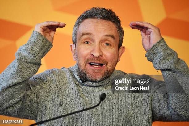 Actor Eddie Marsan speaks as the Liberal Democrats unveil their plan for equalities and human rights as part of their election manifesto at Glaziers...