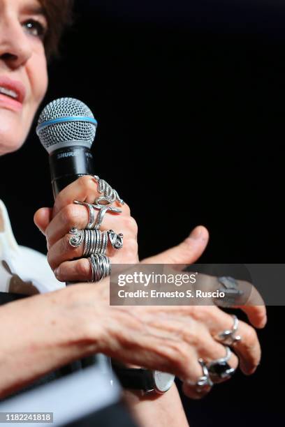 Fanny Ardant, detail, attends the "La belle Époque" movie press conference during the 14th Rome Film Festival on October 20, 2019 in Rome, Italy.