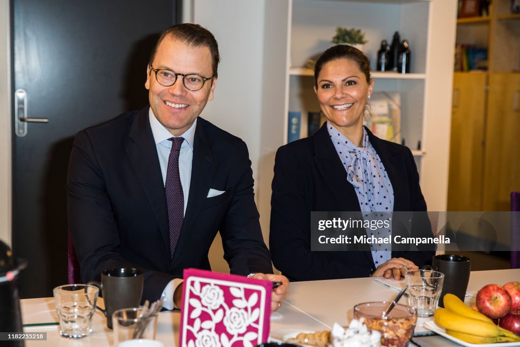 Swedish Royals Visit The Crime Prevention Council