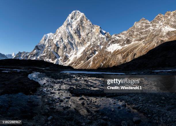 cho la pass, cholatse, sagarmatha national park, everest base camp trek, nepal - sagarmāthā national park stock-fotos und bilder