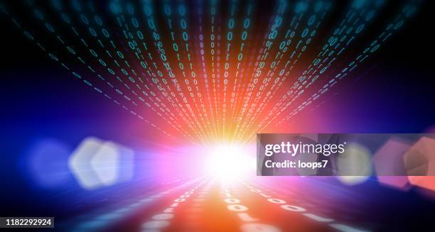 binary code abstract computer technology - speed accuracy stock illustrations