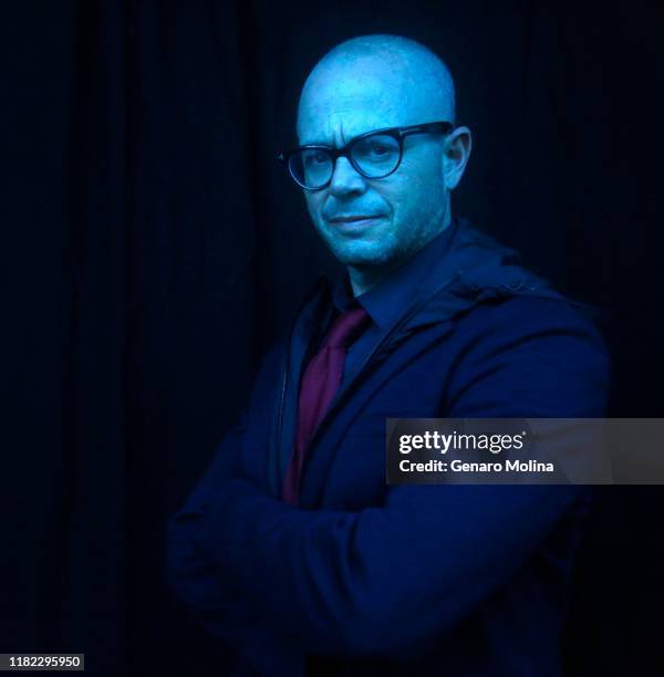 Writer Damon Lindelof is photographed for Los Angeles Times on October 15, 2019 in Beverly Hills, California. PUBLISHED IMAGE. CREDIT MUST READ:...