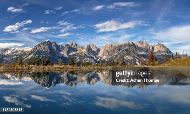 wilder kaiser, tyrol, austria, europe - kaiser stockfoto's en -beelden