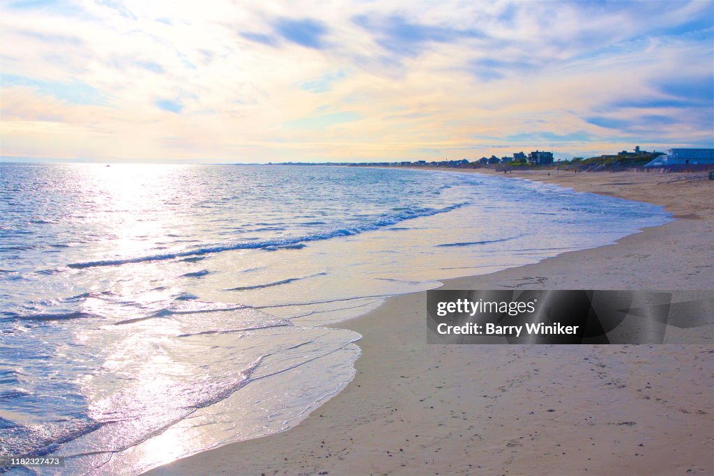 Late October afternoon at Misquamicut State Beach, Westerly