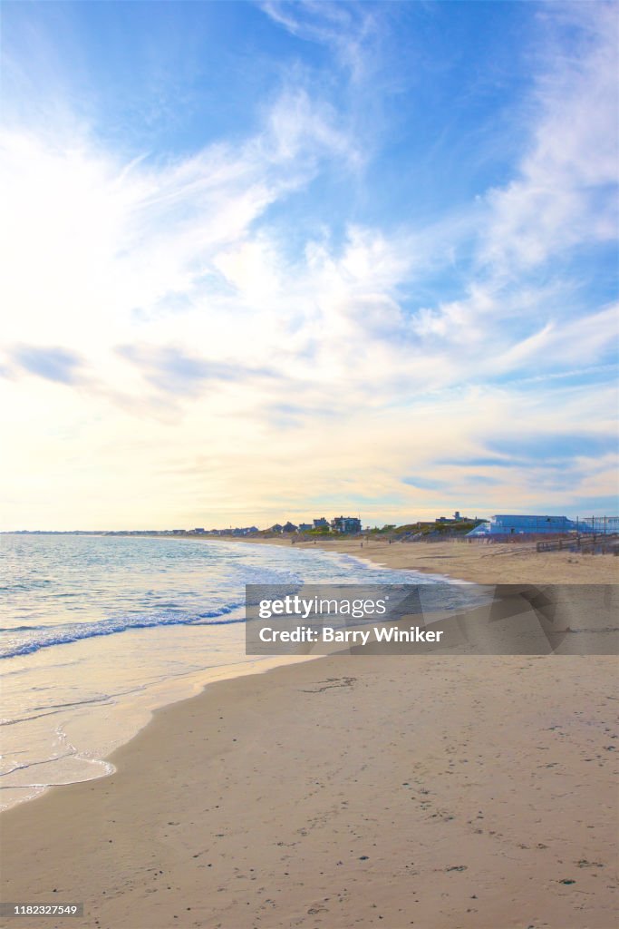Late October afternoon at Misquamicut State Beach, Westerly