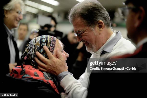 Emotional Hug between Rita Calore, mother of Stefano and Lawier Babio Anselmo fter the sentence of the trial Cucchi Bis against the Carabinieri...