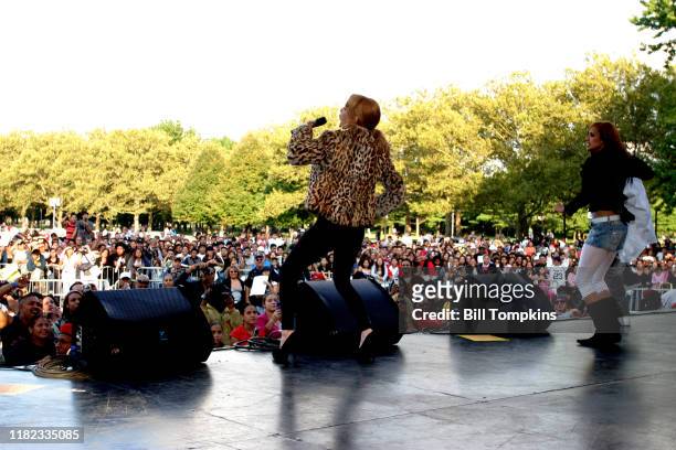 Bill Tompkins/Getty Images Ivy Queen performs at the Latin Grammy Free Block Party in Flushing, Queens, New York"nSunday, October 1, 2006 in Queens.