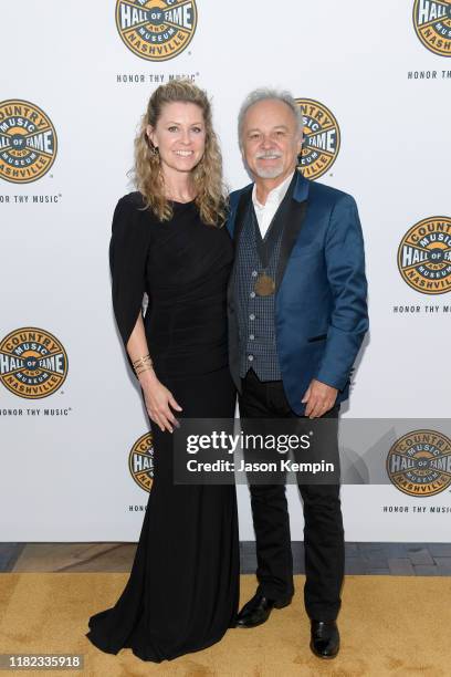 Nina Fortune and Jimmy Fortune attend the 2019 Country Music Hall of Fame Medallion Ceremony at Country Music Hall of Fame and Museum on October 20,...