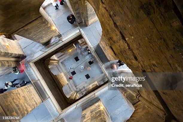 inside giotto's bell tower - bell tower tower stock pictures, royalty-free photos & images
