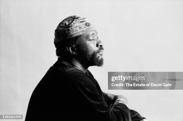 Jazz and blues guitarist James Blood Ulmer poses for a portrait on September 21, 1981 in New York City, New York.