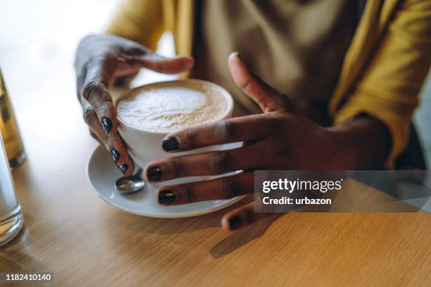 coffee break - black cup saucer stock pictures, royalty-free photos & images