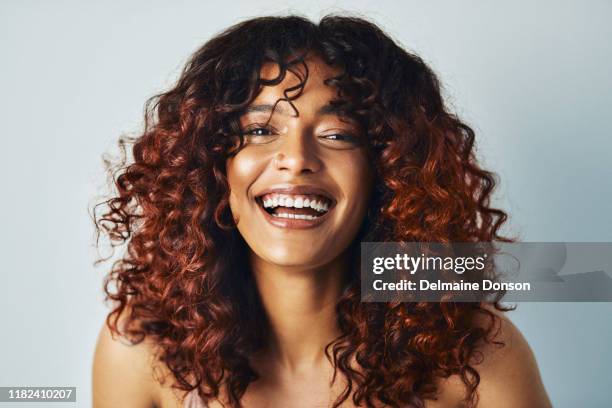 i am happy with the person i am becoming - curly hair stock pictures, royalty-free photos & images