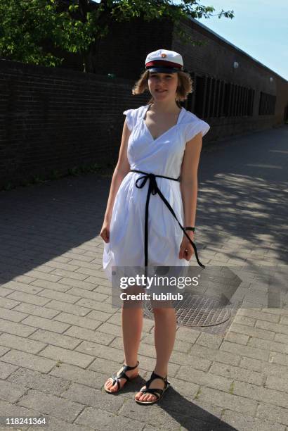 young female student in denmark - danish culture stock pictures, royalty-free photos & images