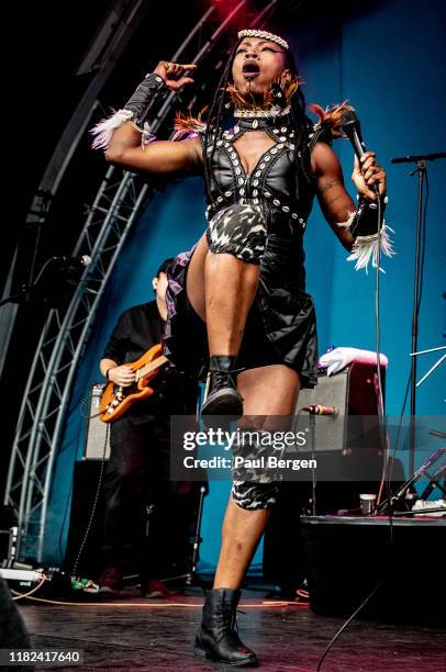 Ivorian singer Dobet Gnahore performs at North Sea Jazz festival at Ahoy, Rotterdam, Netherlands, 12th July 2019.